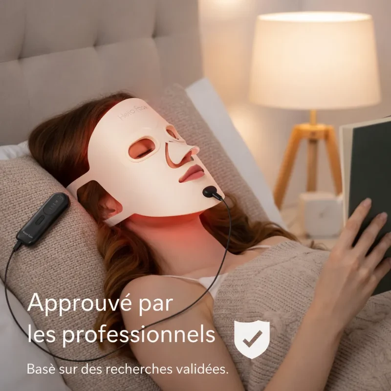 Masque Luminothérapie LED Visage – Soin Anti-Imperfections