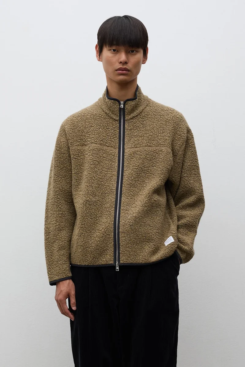 Norse Projects Veste Bjerget Sherpa Wool Butternut