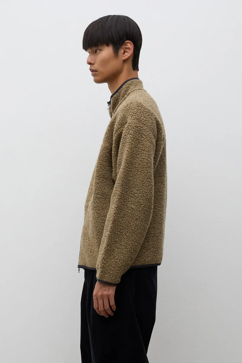 Norse Projects Veste Bjerget Sherpa Wool Butternut
