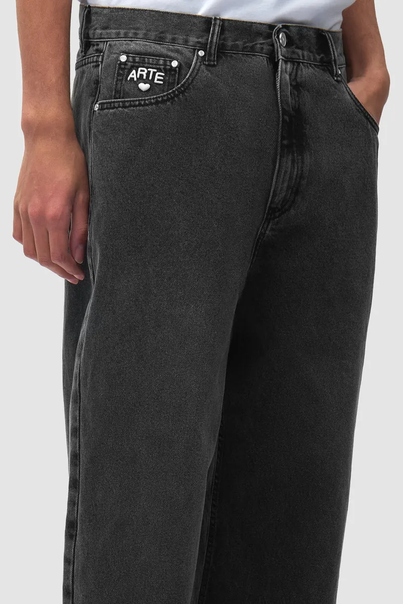 Arte Pantalon en Denim Cor Black