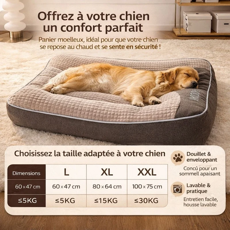 Canapé pour Chien Confort Hiver