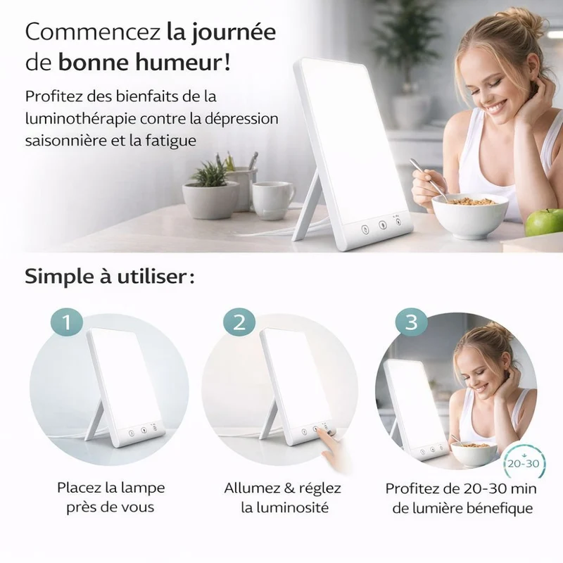 Lampe Luminothérapie 10 000 Lux