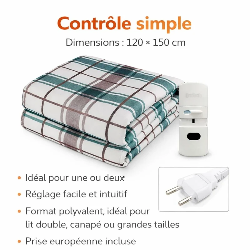 Couverture chauffante électrique