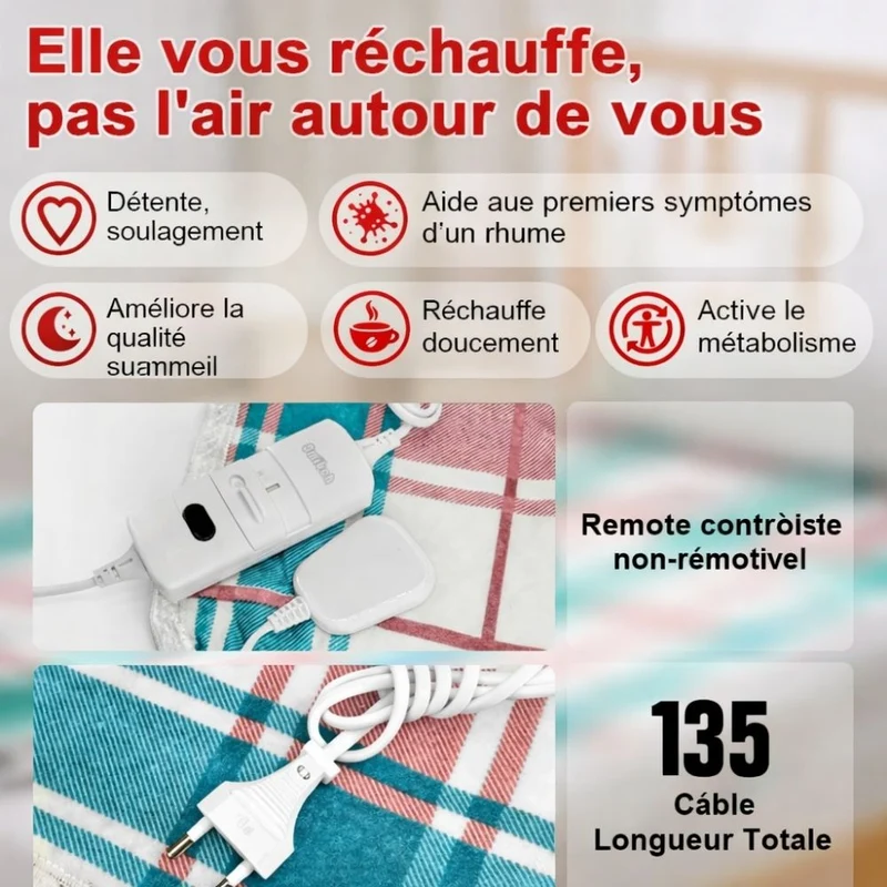 Couverture chauffante électrique