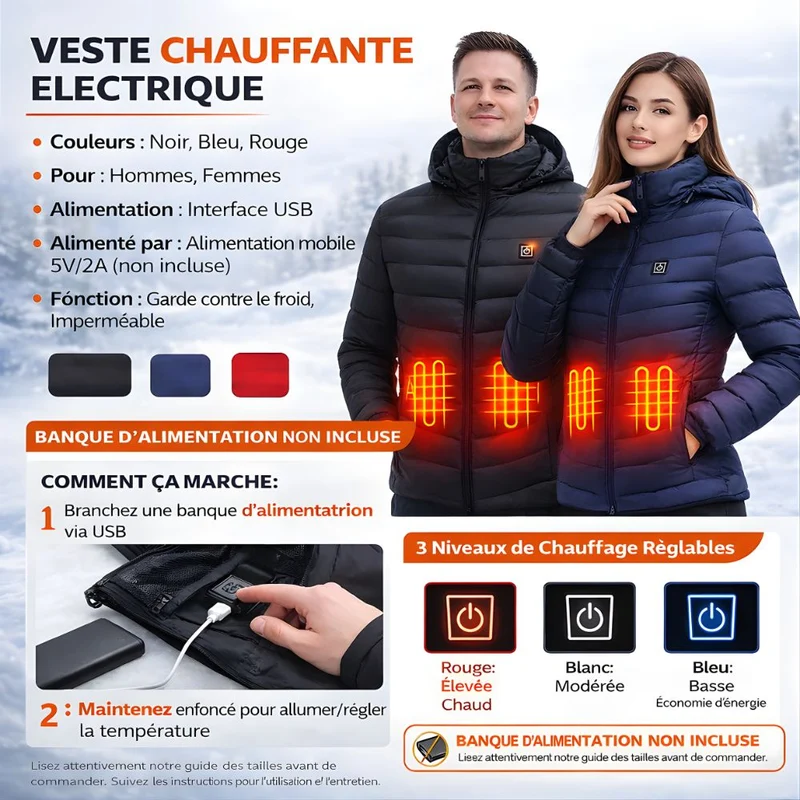 Doudoune Chauffante Homme & Femme
