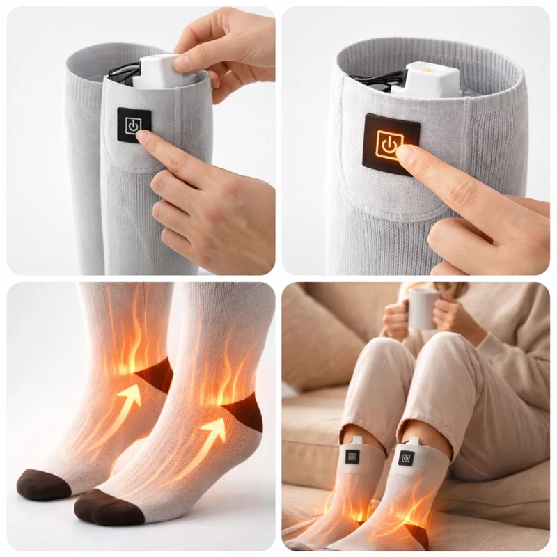 Chaussette chauffante thermique – Dites adieu aux pieds froids