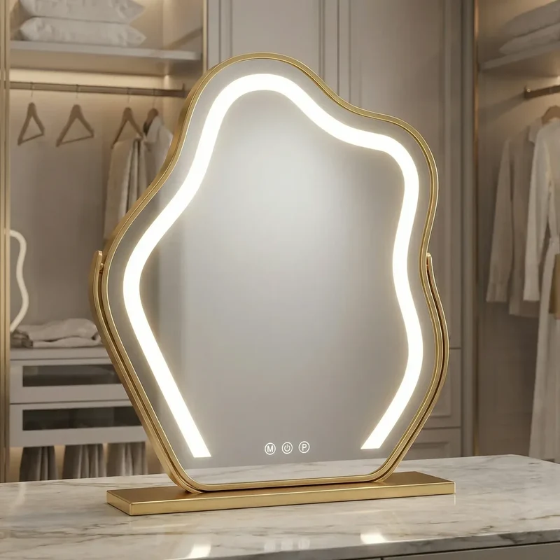 Luvia™ Élégance | Miroir LED Coiffeuse - miroir à maquillage coiffeuse