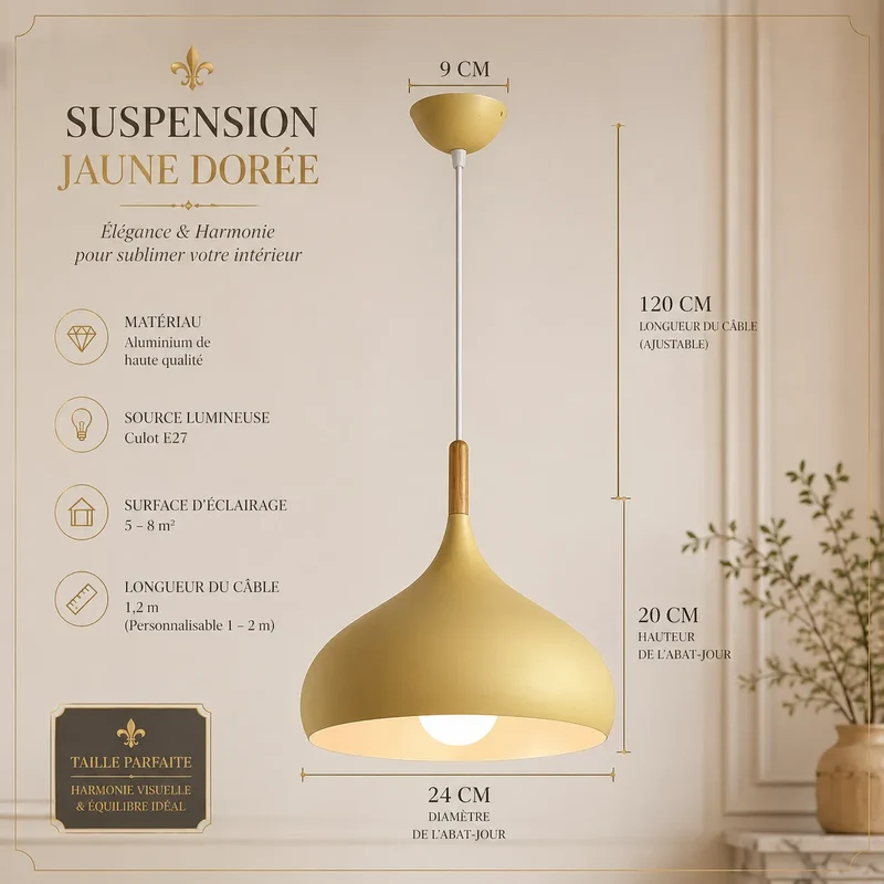 Soléane™ Élégance | Lustre moderne pour salon moderne et cuisine