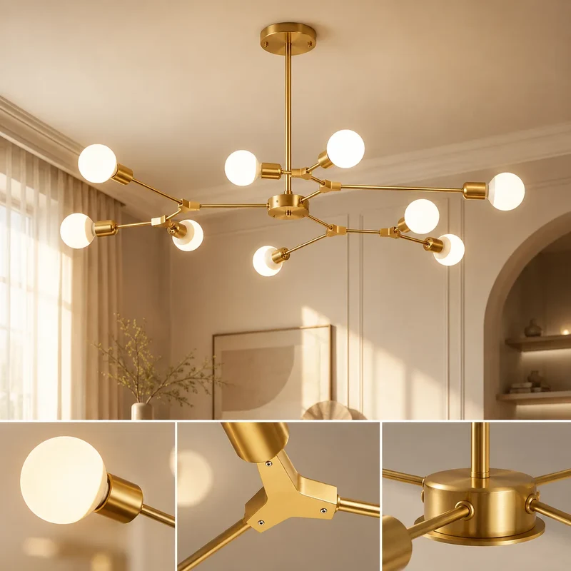 Auréa™ Élégance | lustre salon moderne - lustre cuisine moderne