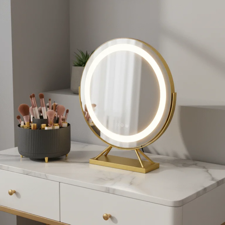 Lumina Miroir led Coiffeuse | Élégant & Sans Fil - miroir à maquillage