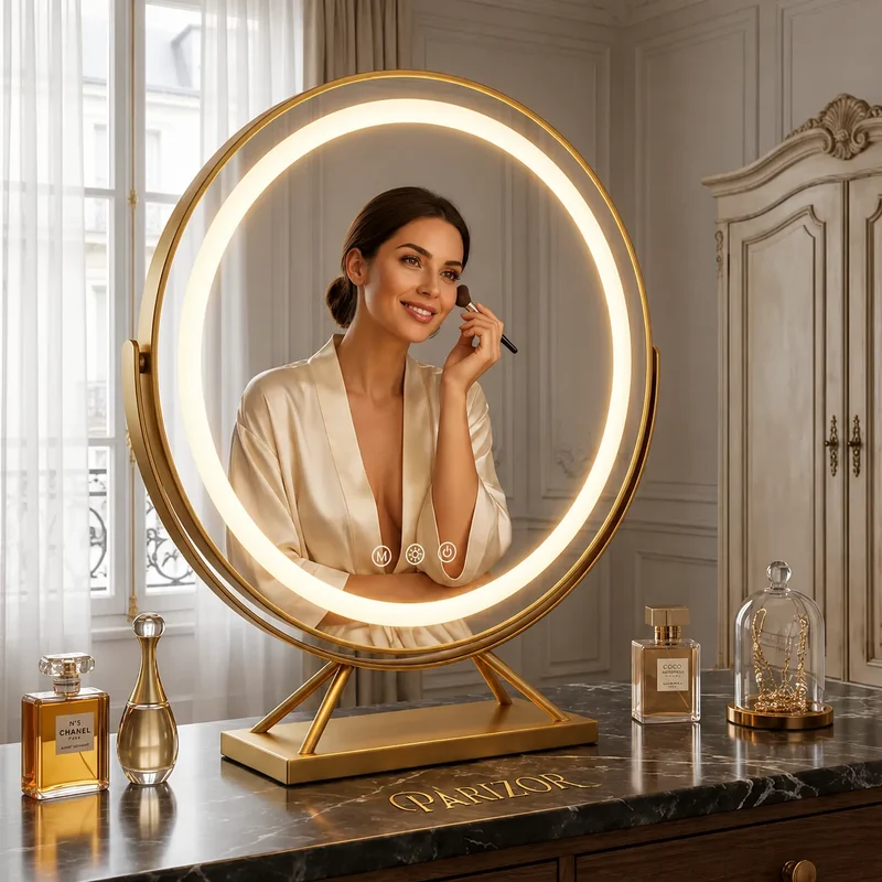 Lumina Miroir led Coiffeuse | Élégant & Sans Fil - miroir à maquillage