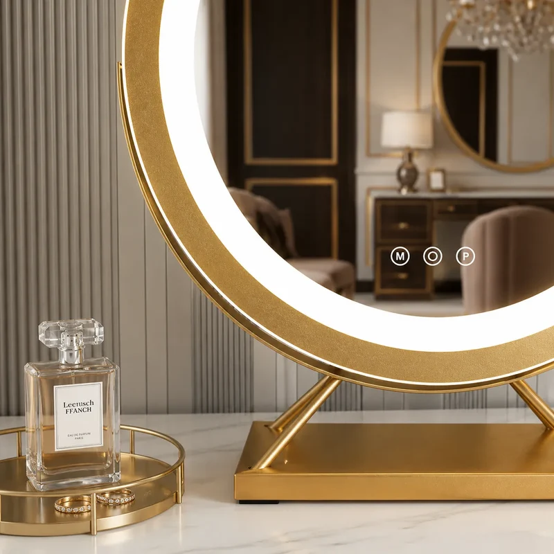 Lumina Miroir led Coiffeuse | Élégant & Sans Fil - miroir à maquillage
