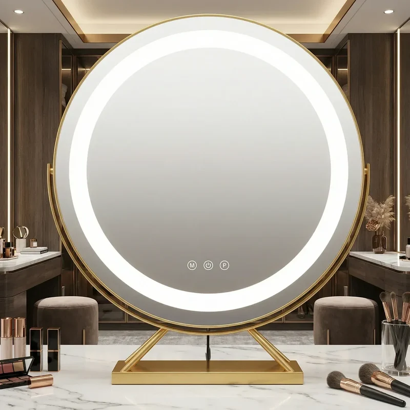 Lumina Miroir led Coiffeuse | Élégant & Sans Fil - miroir à maquillage
