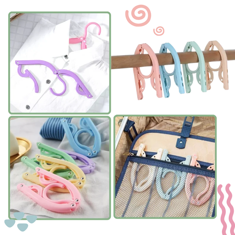 Cintres pliables double taille