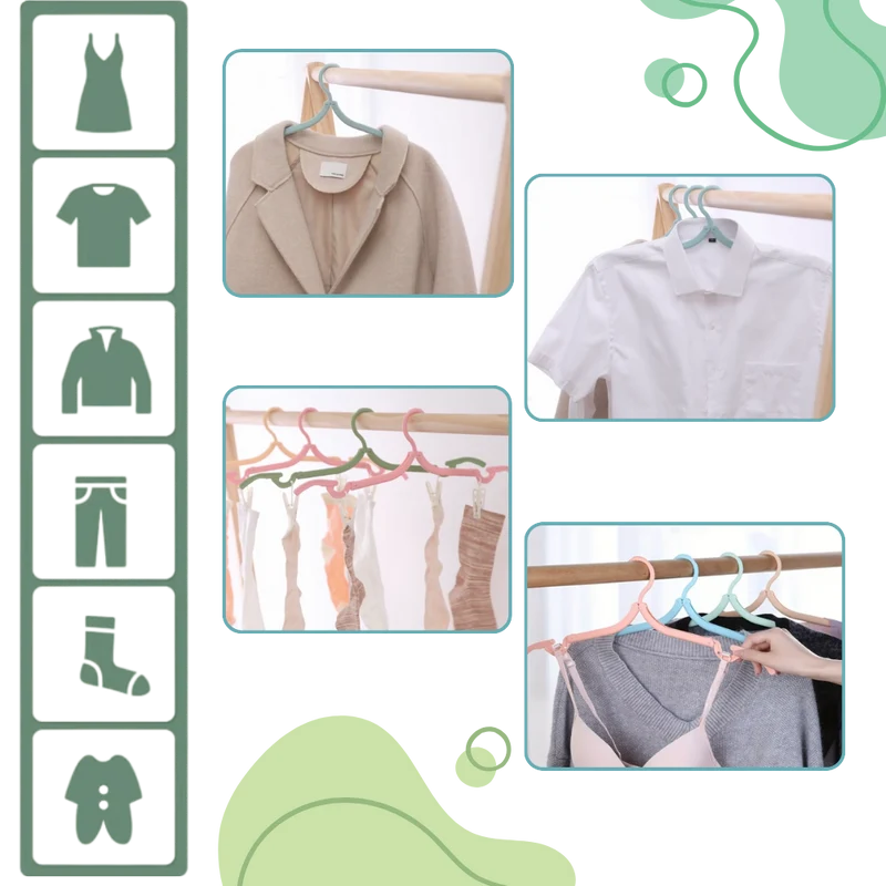 Cintres pliables double taille