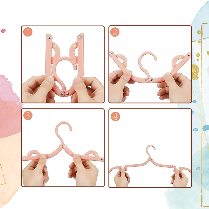 Cintres pliables double taille