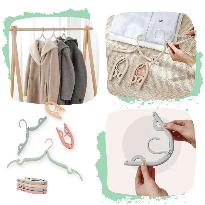 Cintres pliables double taille