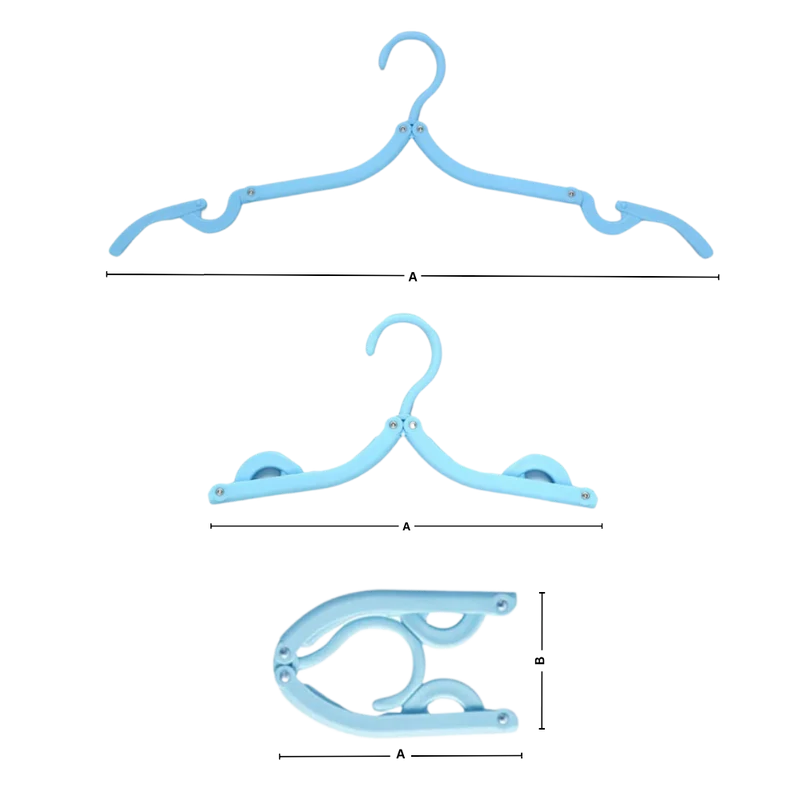 Cintres pliables double taille