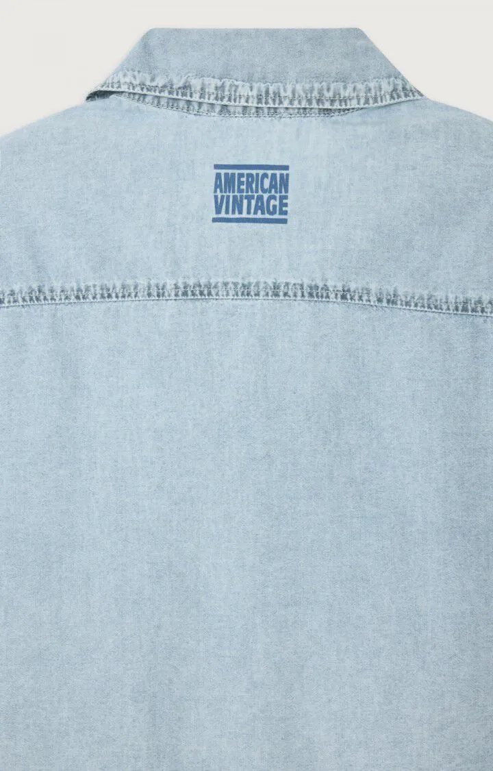 American vintage Chemise Paybou en Denim Blue Snow