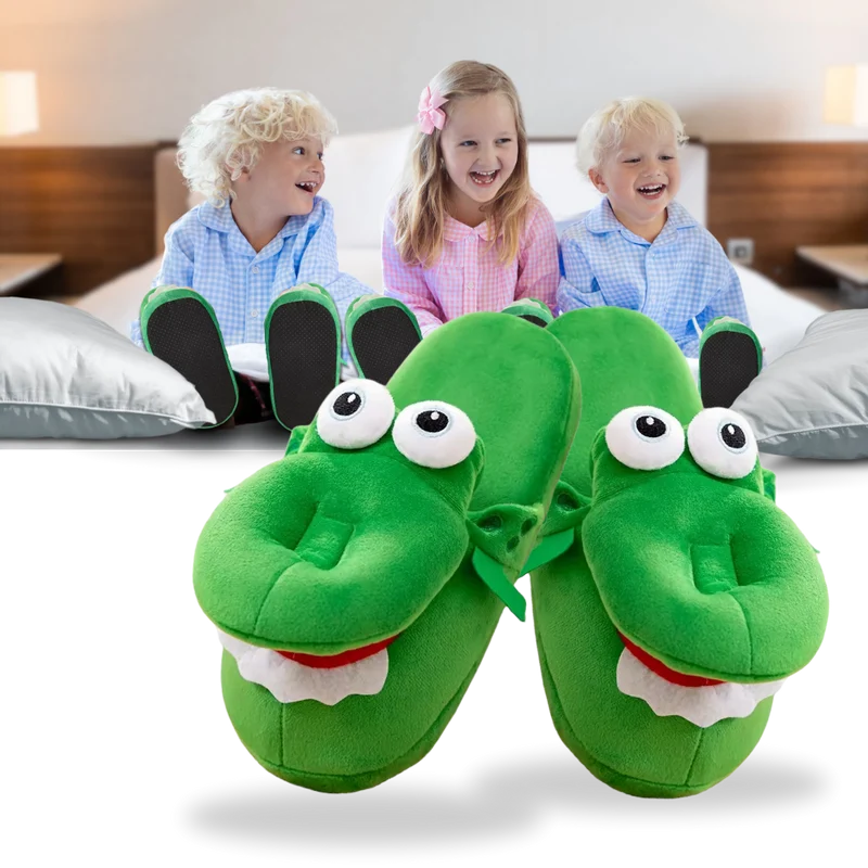 Chaussons crocodile amusants et confortables