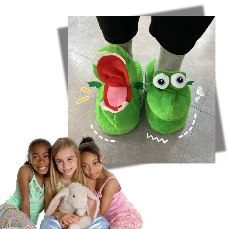 Chaussons crocodile amusants et confortables