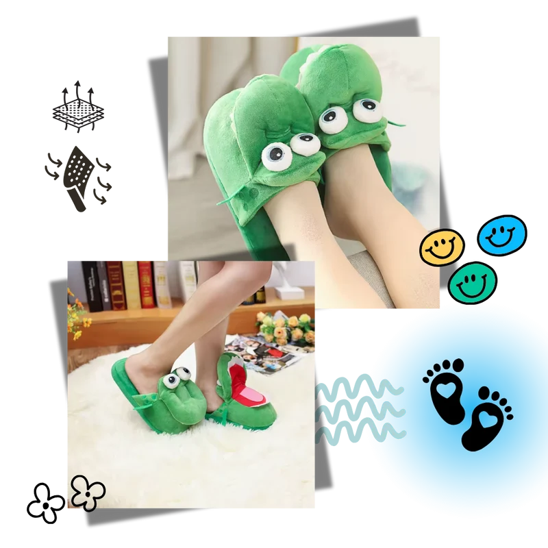 Chaussons crocodile amusants et confortables