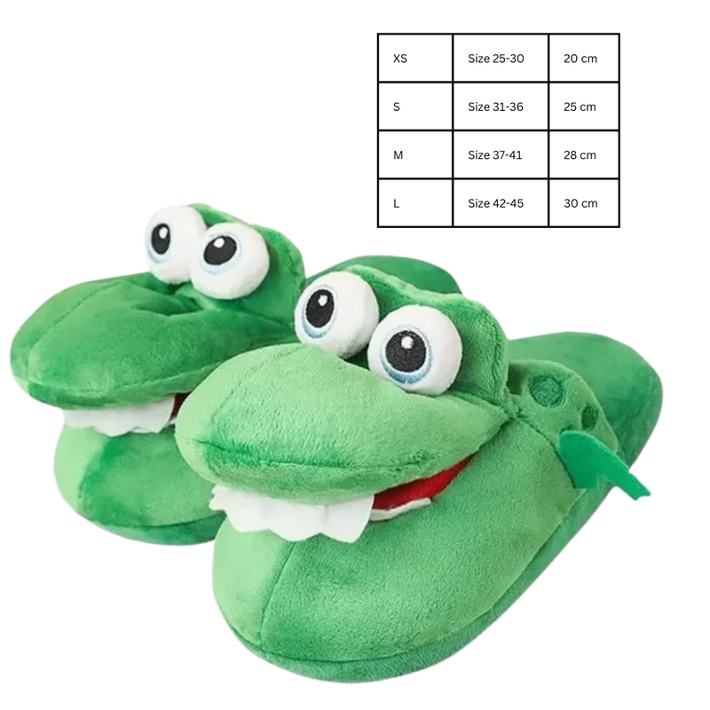 Chaussons crocodile amusants et confortables