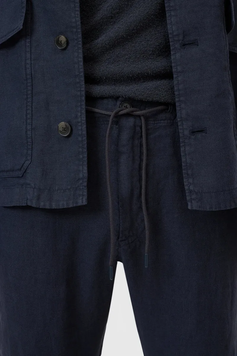 Closed Pantalon Vigo en Lin Magma Black