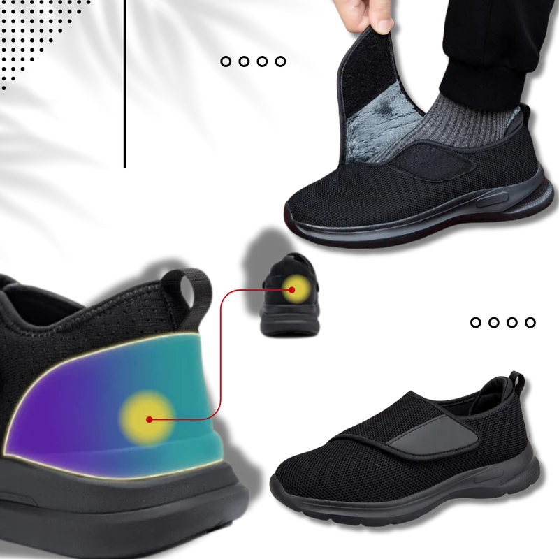 Chaussures pour pieds diabétiques à soulagement rapide du talon