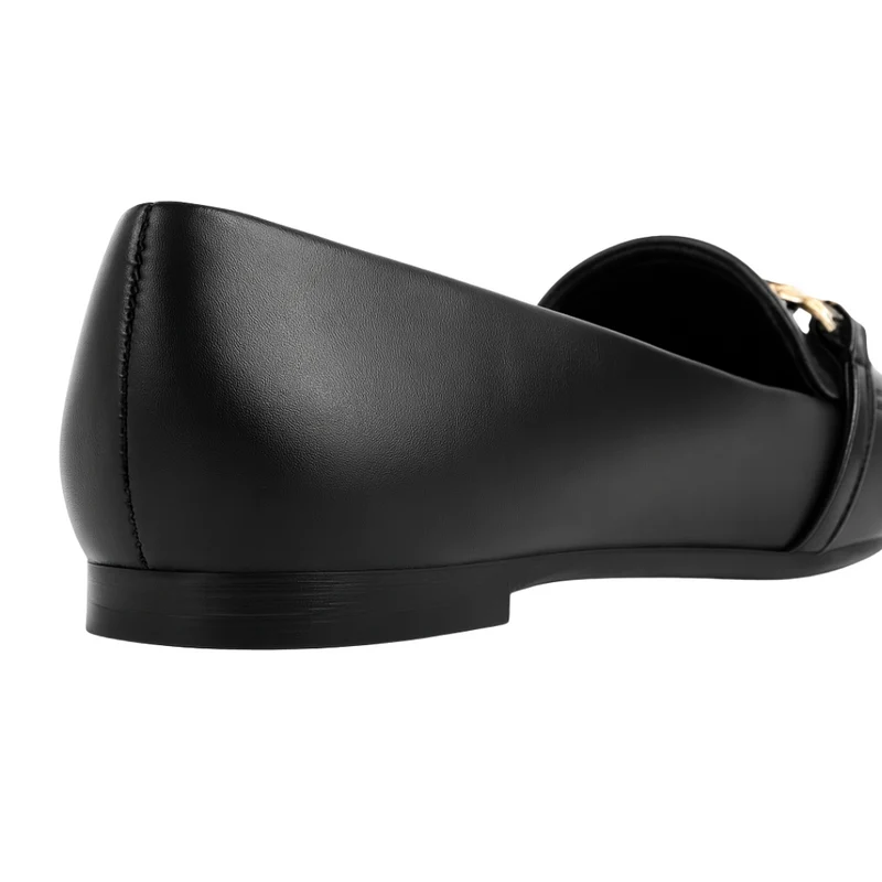 Mocassins Femme – Chaussures Plates avec Chaîne Décorative