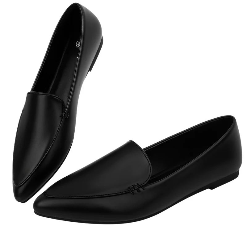 Loafers pour femmes à bout pointu avec semelle mémoire de forme