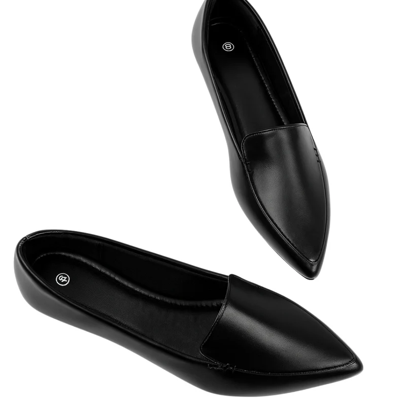 Loafers pour femmes à bout pointu avec semelle mémoire de forme