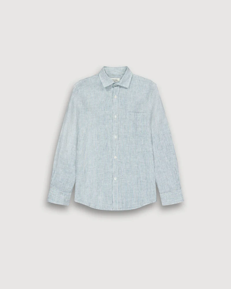 Hartford Enfant Chemise Paul en Lin Navy White