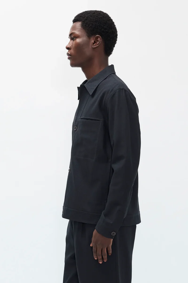 Norse Projects Surchemise Arresskov Coton Lin Dark Navy
