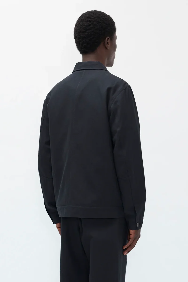 Norse Projects Surchemise Arresskov Coton Lin Dark Navy