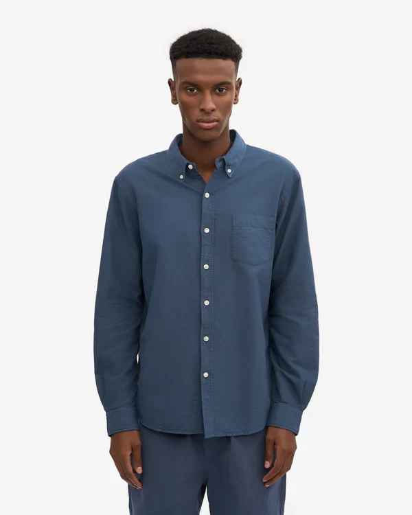 Colorful Standard Chemise Oxford Organic Petrol blue