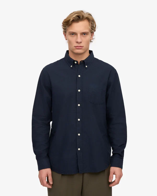 Colorful Standard Chemise Oxford Organic Navy blue