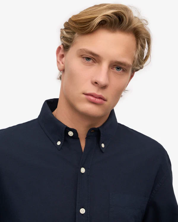 Colorful Standard Chemise Oxford Organic Navy blue