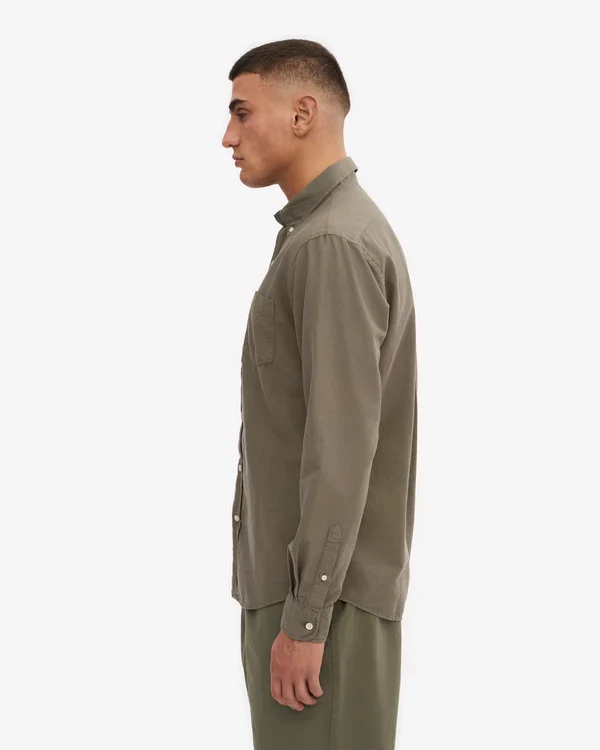 Colorful Standard Chemise Oxford Organic Dusty olive