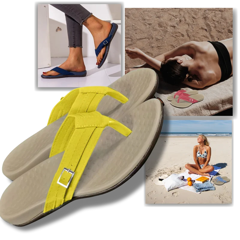 Tongs orthopédiques à brides réglables