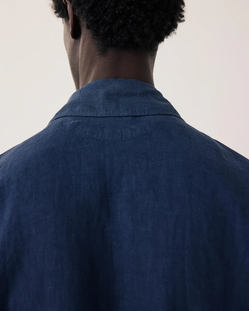 Hartford Veste Perry en Lin Navy Blue