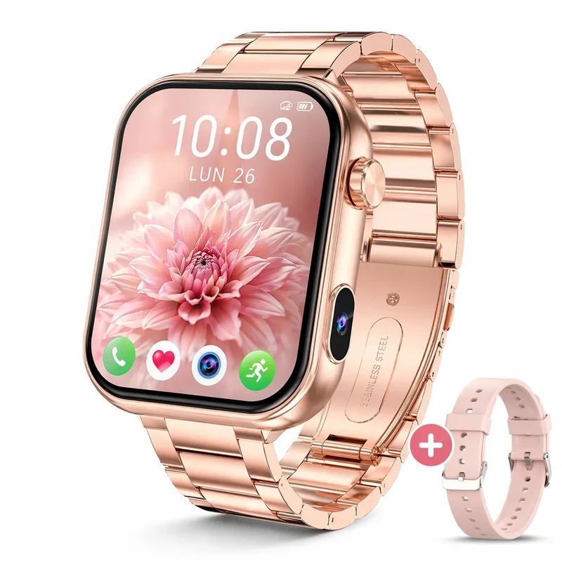 SnapWatch Pro | Montre connectée femme sport avec Caméra HD – Appels Bluetooth