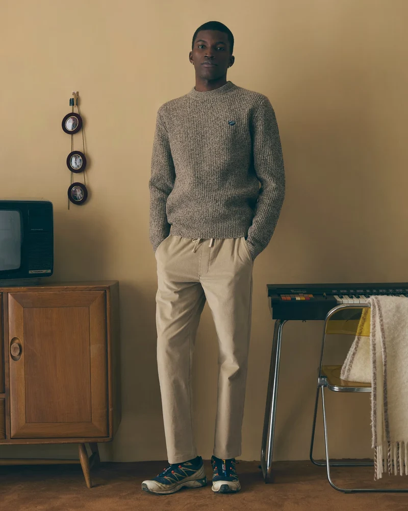 Maison Labiche Pantalon Arcade en Velours Velvet Clay