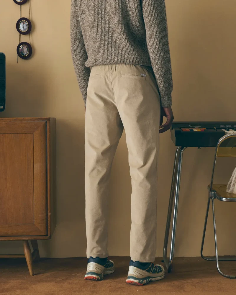 Maison Labiche Pantalon Arcade en Velours Velvet Clay