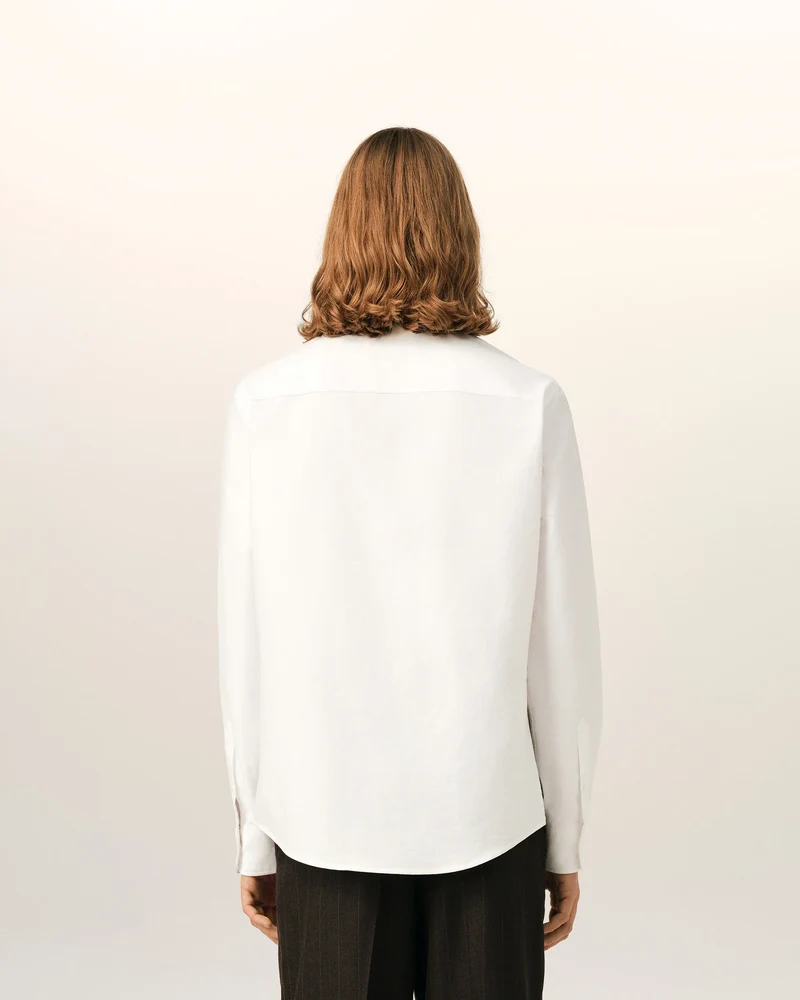 AMI Chemise Ami de Coeur Noir Oxford Blanc Naturel