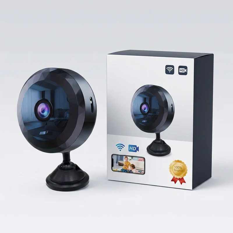 SecureCam - Mini caméra espion WiFi 1080P discrète | Surveillance maison intelligente