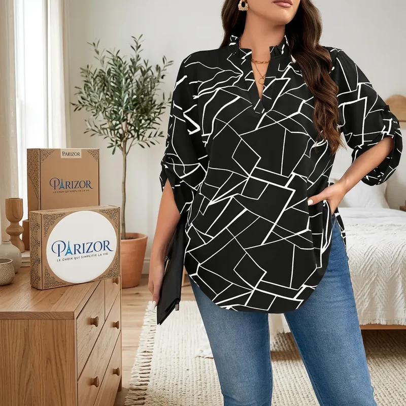 Novelya™ – Tunique longue femme fluide grande taille
