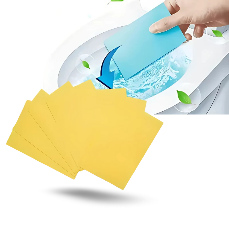 Feuilles nettoyantes écologiques pour les toilettes