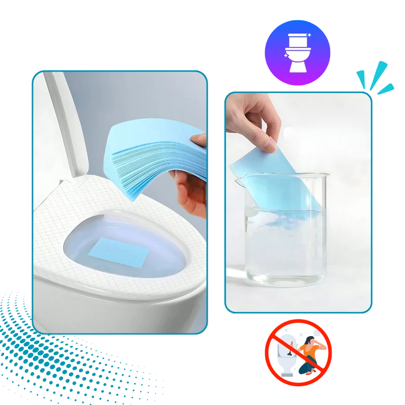 Feuilles nettoyantes écologiques pour les toilettes