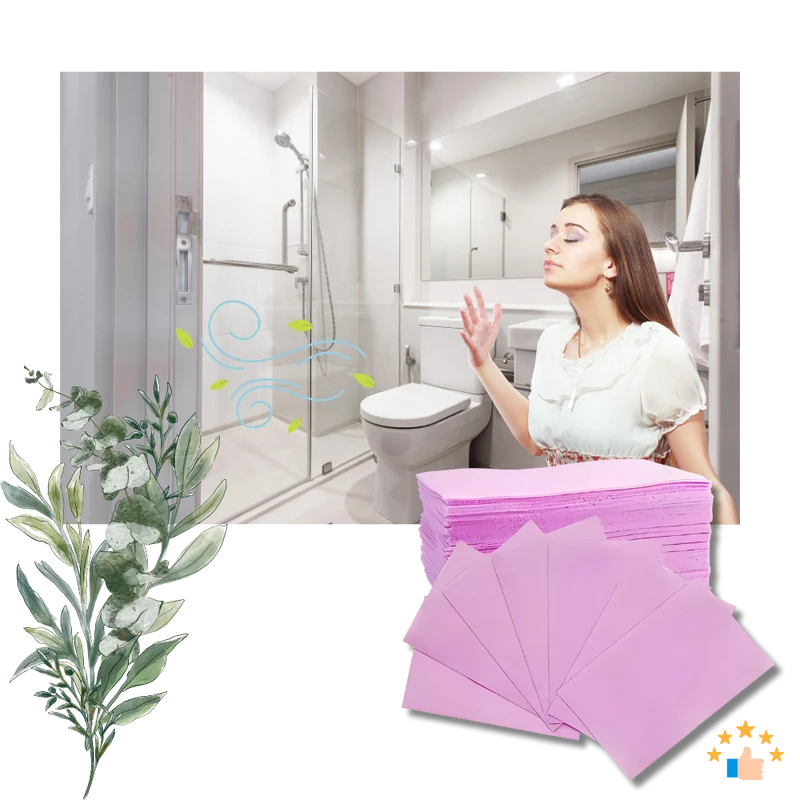Feuilles nettoyantes écologiques pour les toilettes